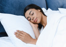 A women sleeping peacefully